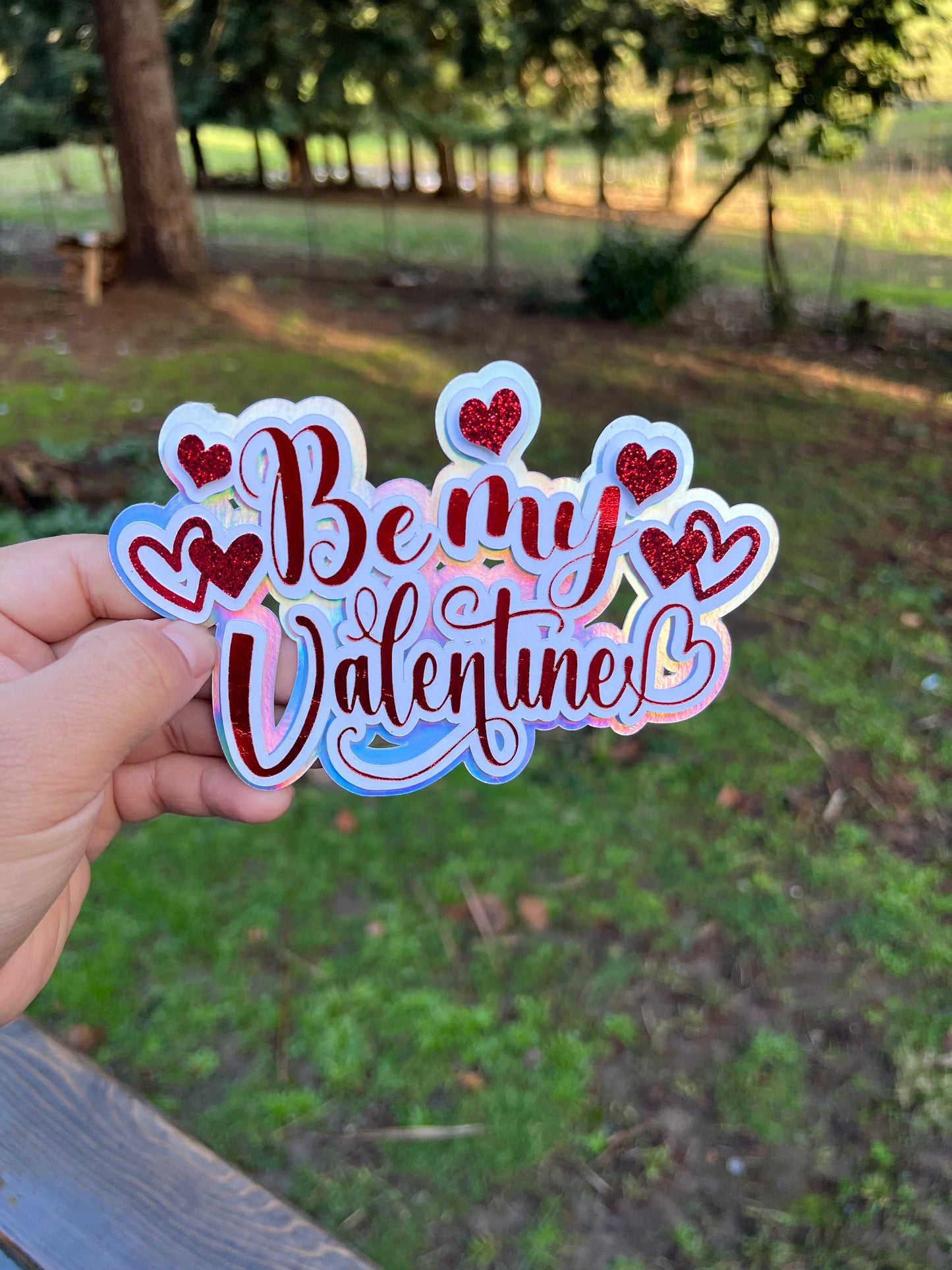 Be my valentine Topper