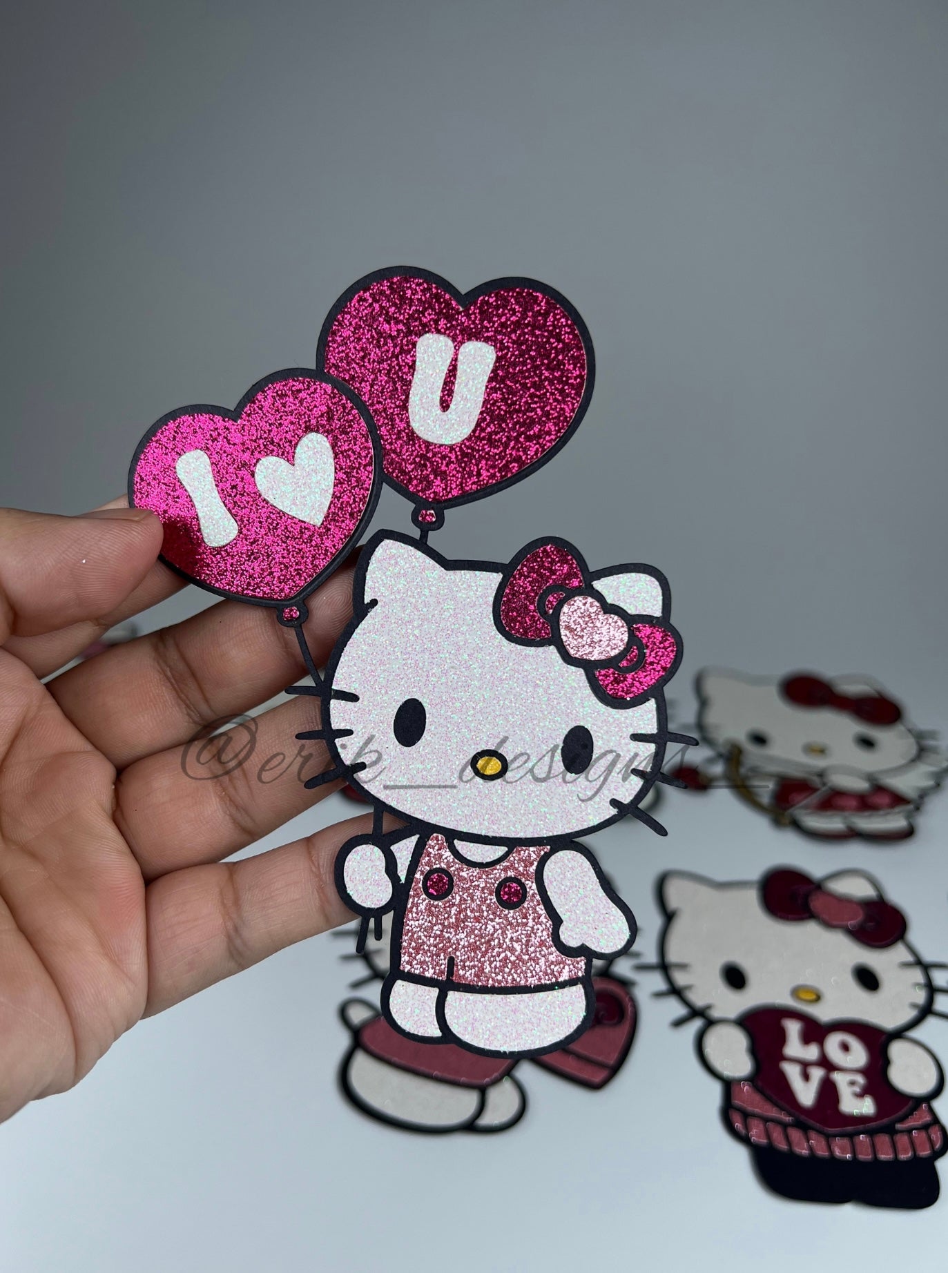 Hk Balloon Glitter Topper