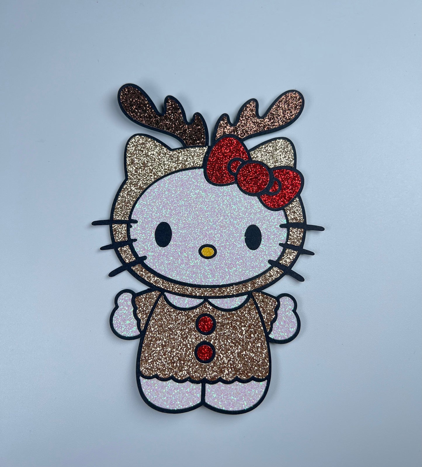 Hk Reindeer glitter topper
