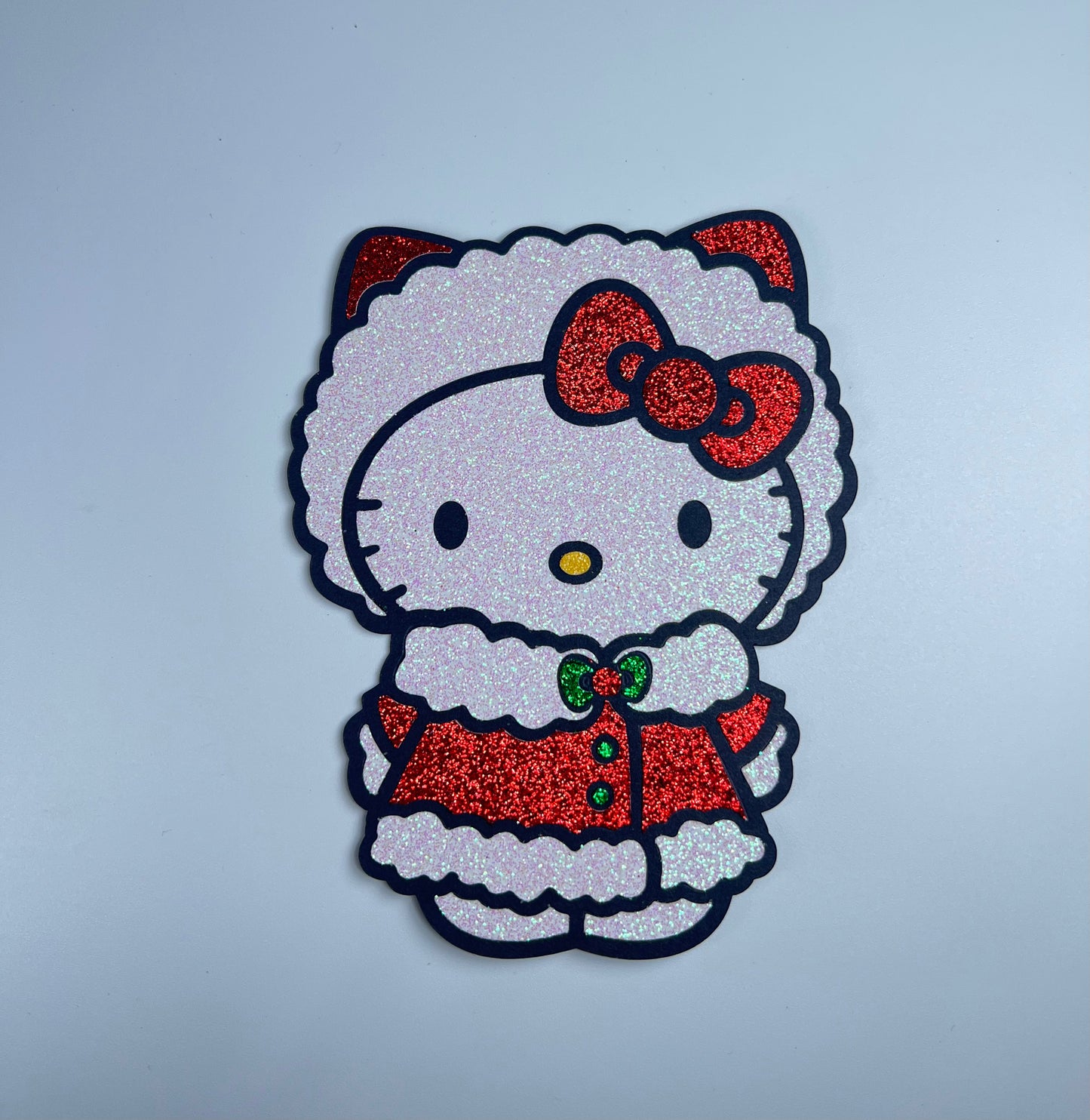 Hk Red sweater glitter topper