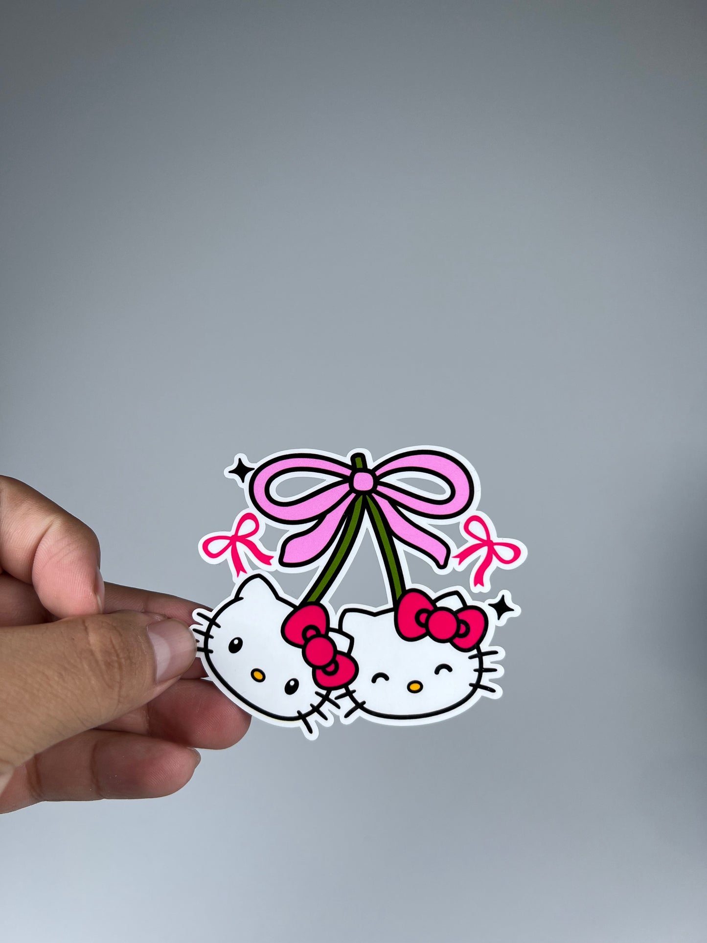 Hk Coquette Cherries Sticker