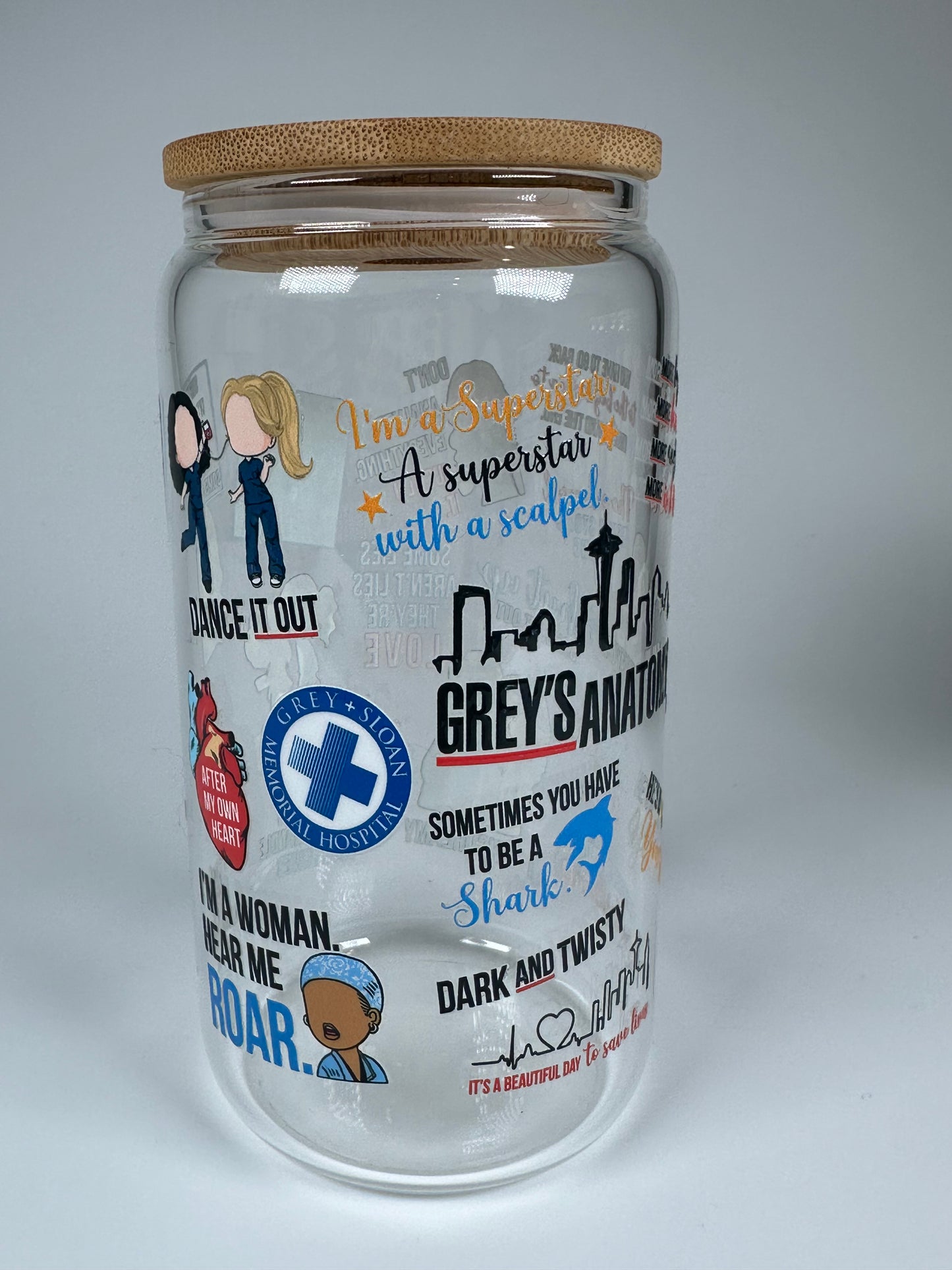 Grey’s Anatomy Glass Cup
