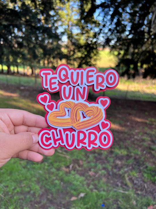 Te quiero un churro topper