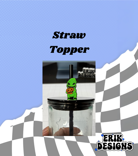3D Oogie straw topper