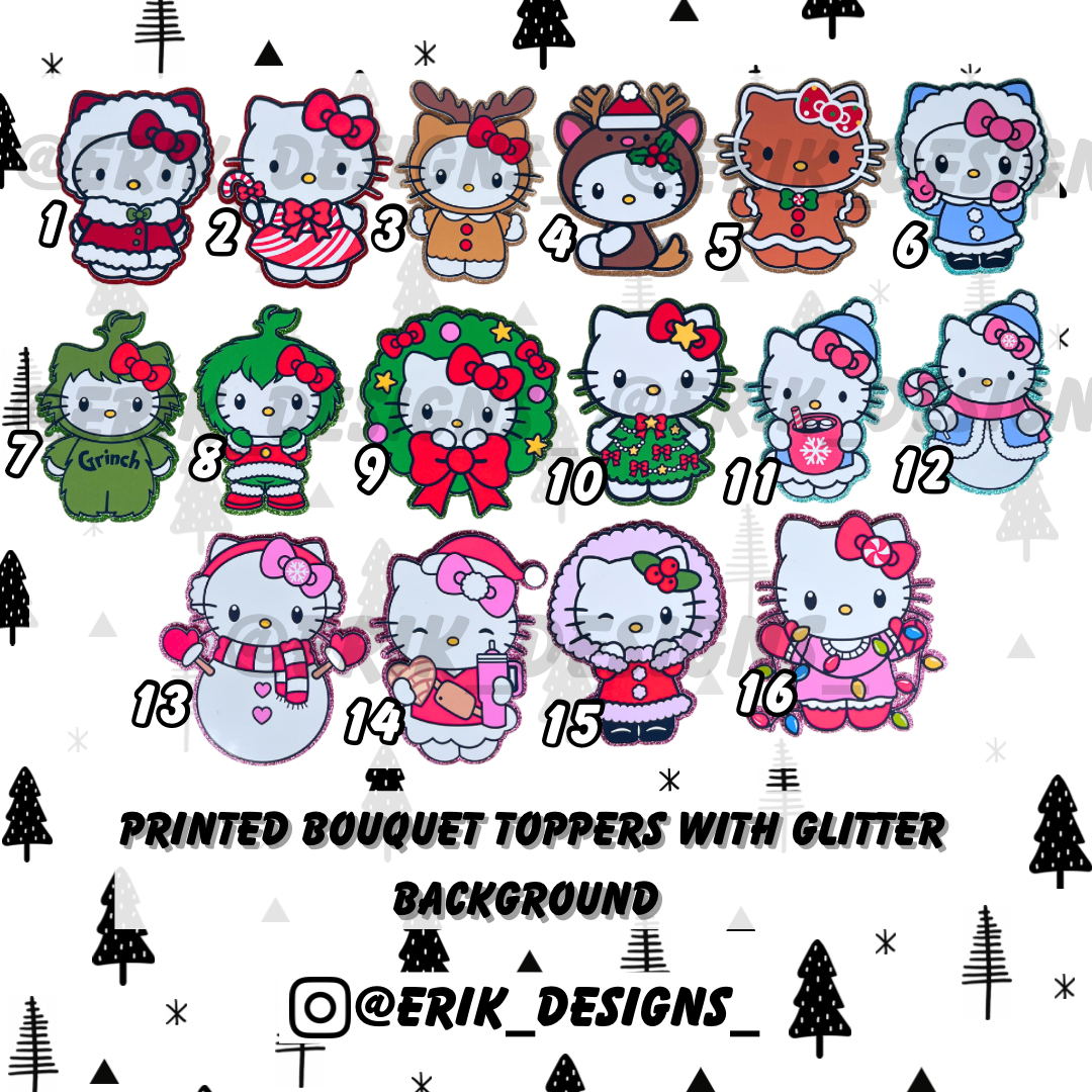 You Choose 10 printed toppers