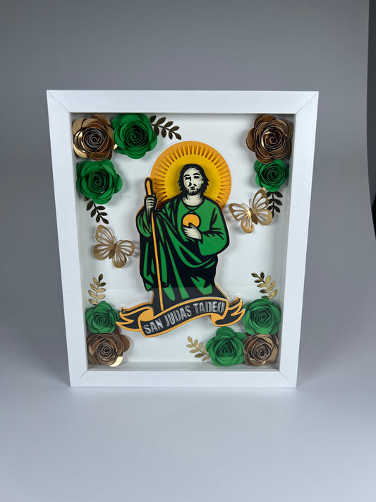 Layered San Judas Shadow Box