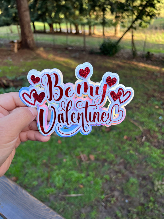 Be my valentine Topper
