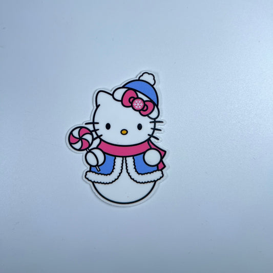 Hk blue snowman sticker