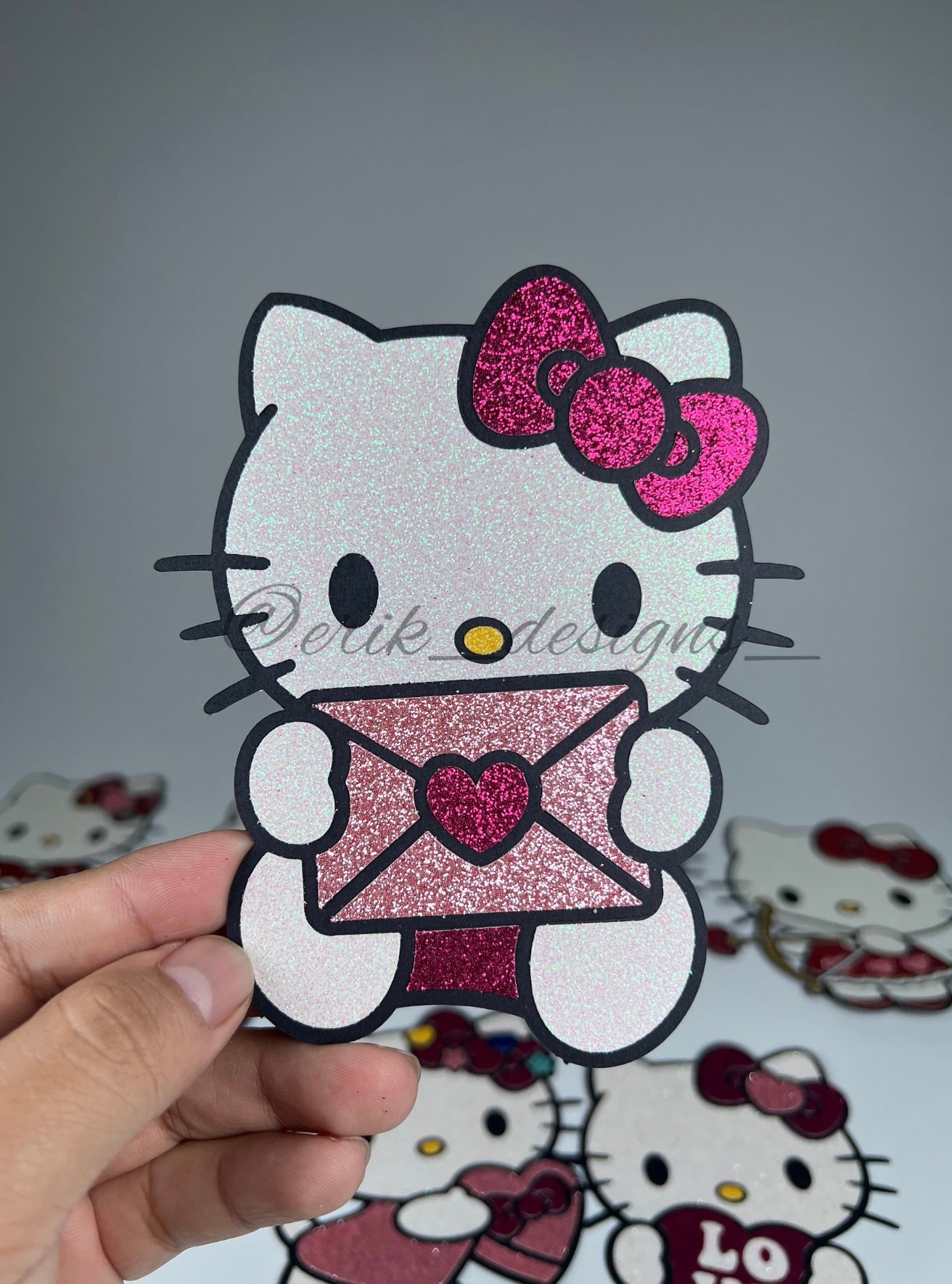Hk envelope Glitter Topper