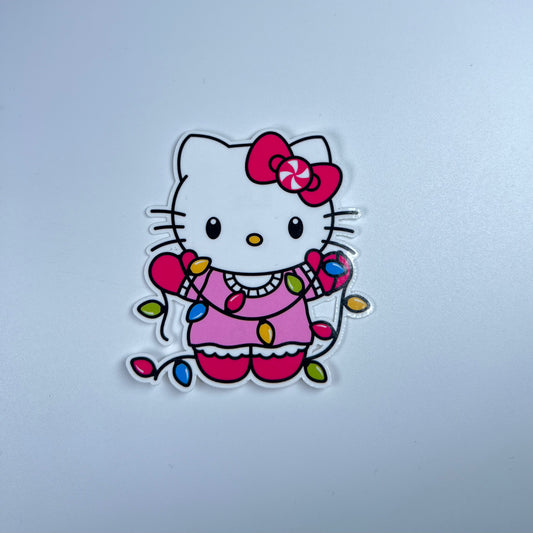 Hk Christmas lights sticker