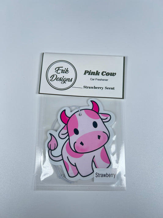 Pink Cow Car Freshener