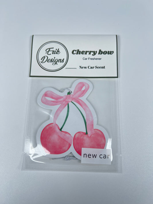 Cherry Bow Car Freshener