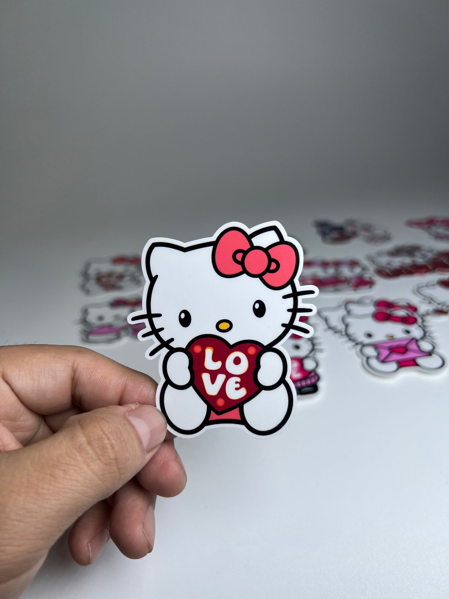 Hk “Love” heart sticker