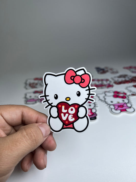 Hk “Love” heart sticker