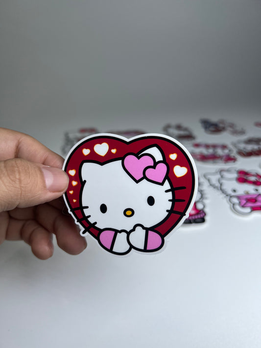 Hk heart sticker