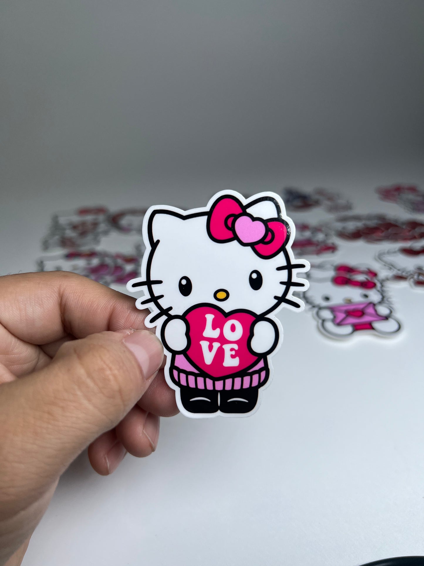 Hk “love” heart Sticker