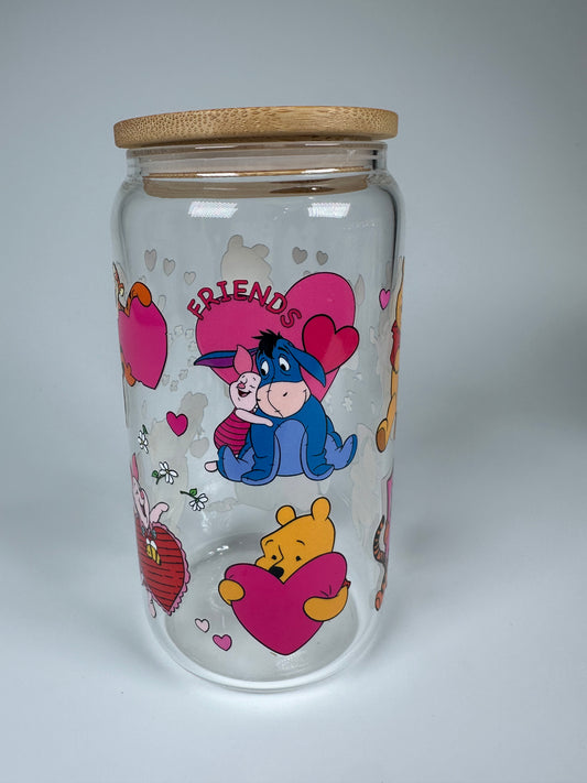 Pooh Glass Cup