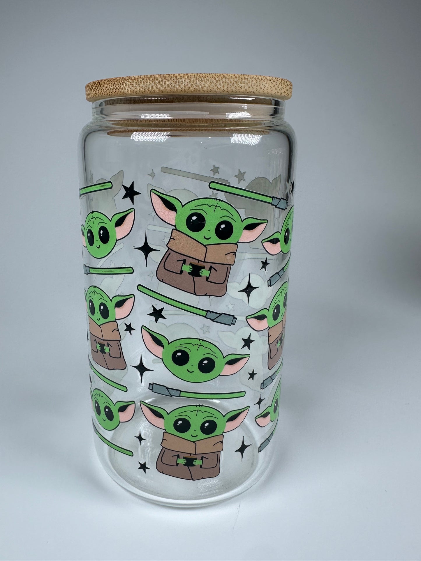 Baby Yoda Glass Cup