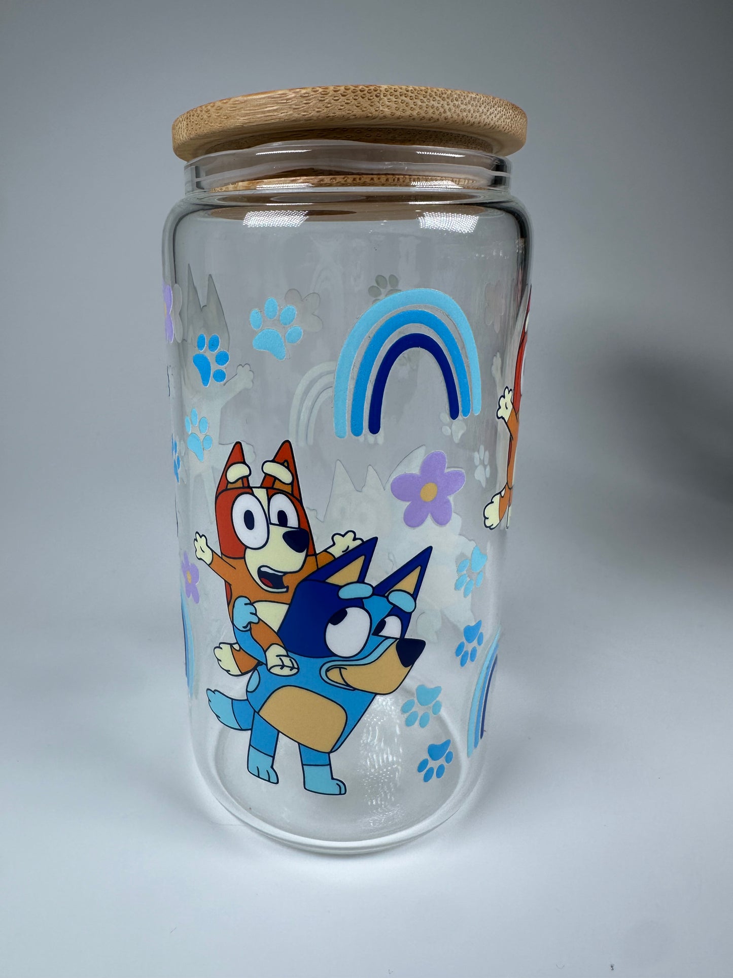 Cute Dogs Glass Cup