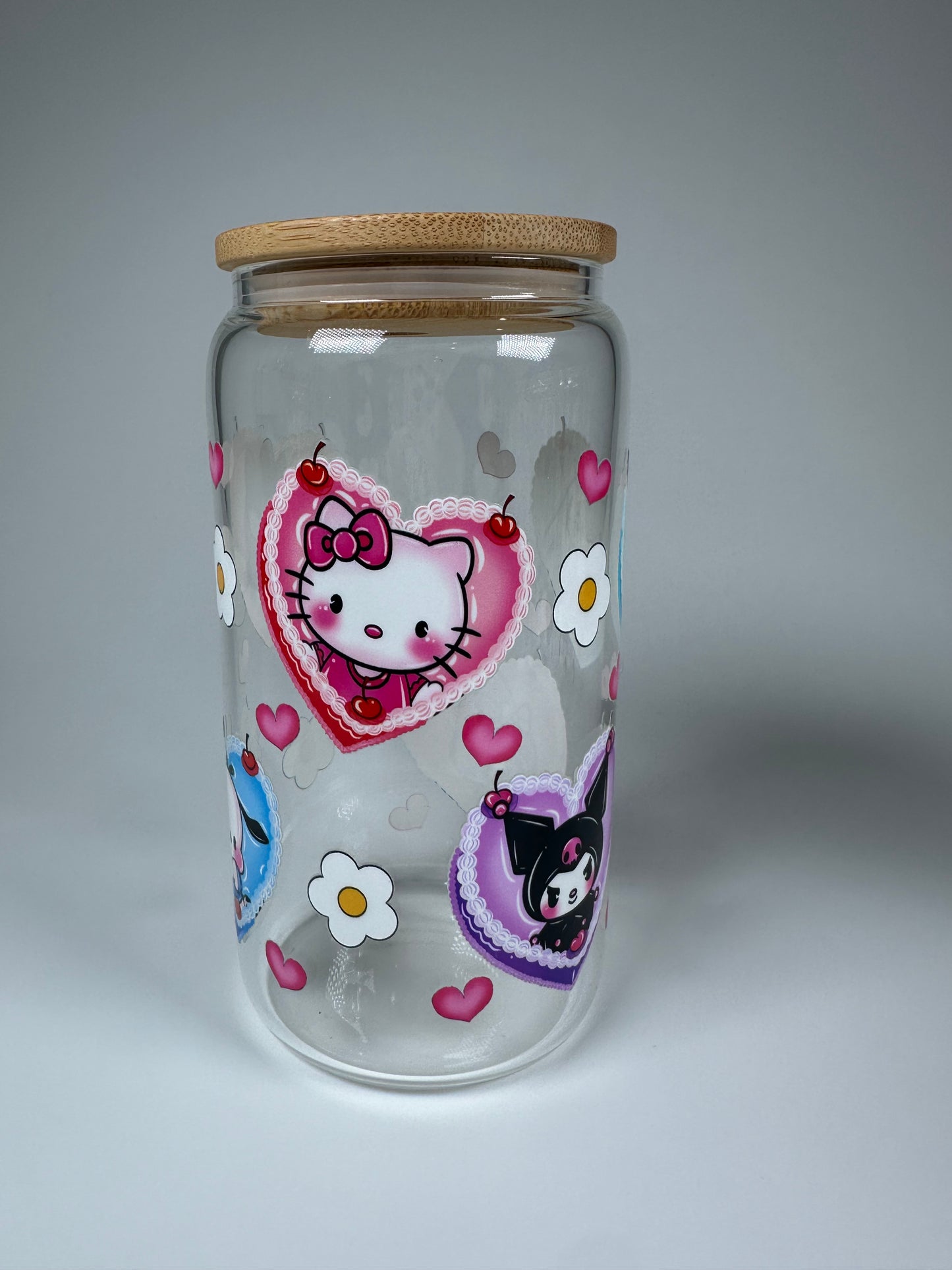Hk and friends Glass Cup